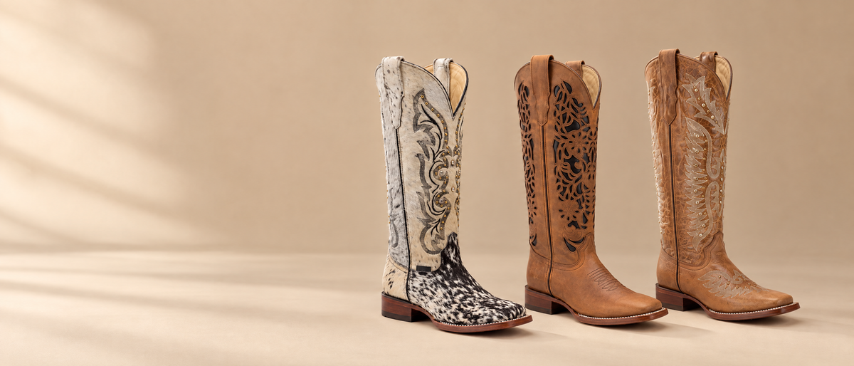 Botas Punta Cuadrada