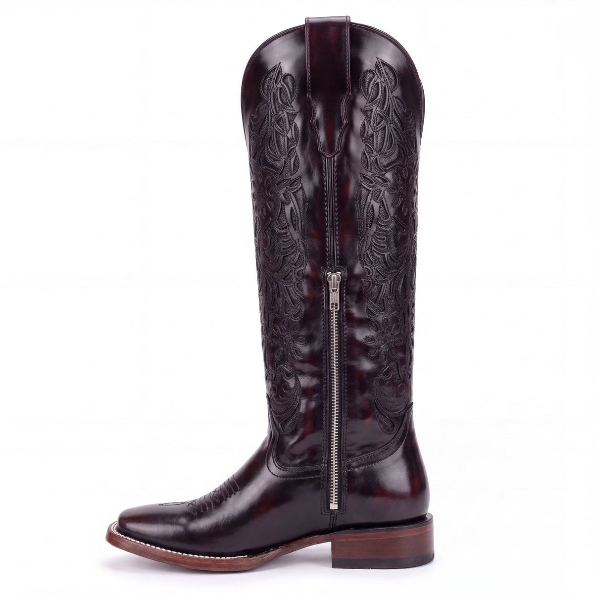 Bota Cuadrada Camaleón - lado