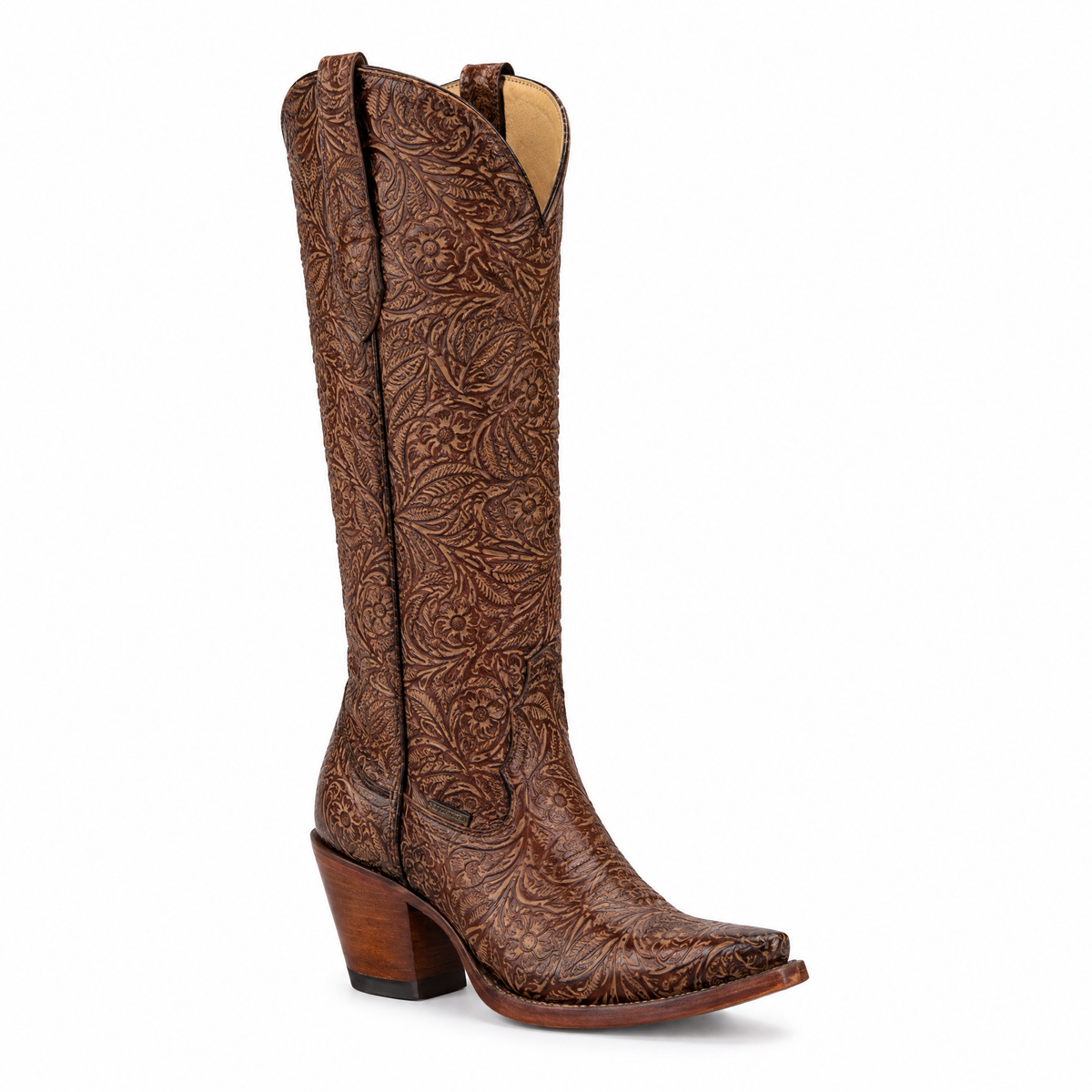 Bota Picuda Flor Imperial - frente