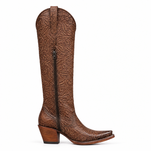 Bota Picuda Flor Imperial - interior con cierre