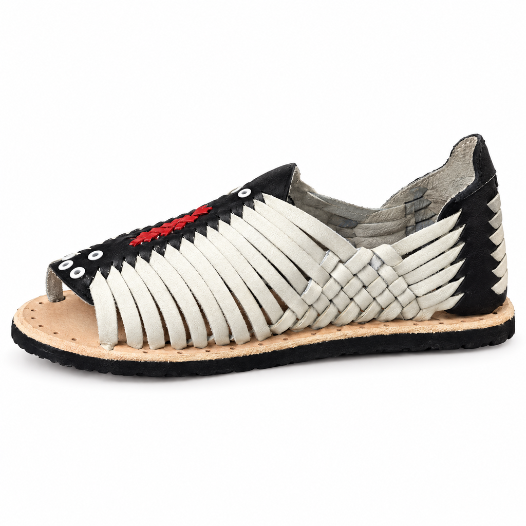 Huarache Copete Rojo - lado