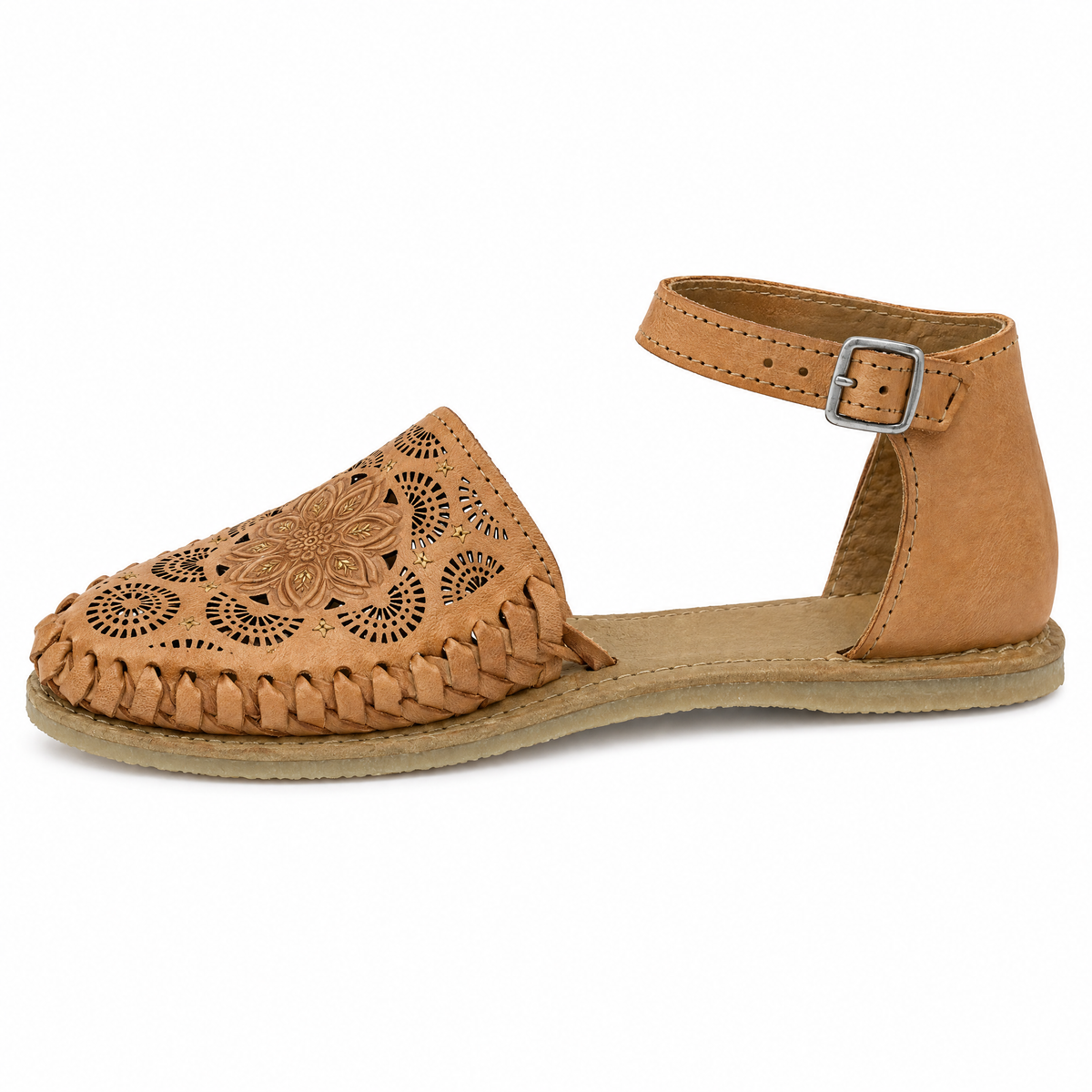 Huarache Pulsera Belén Tan - lado
