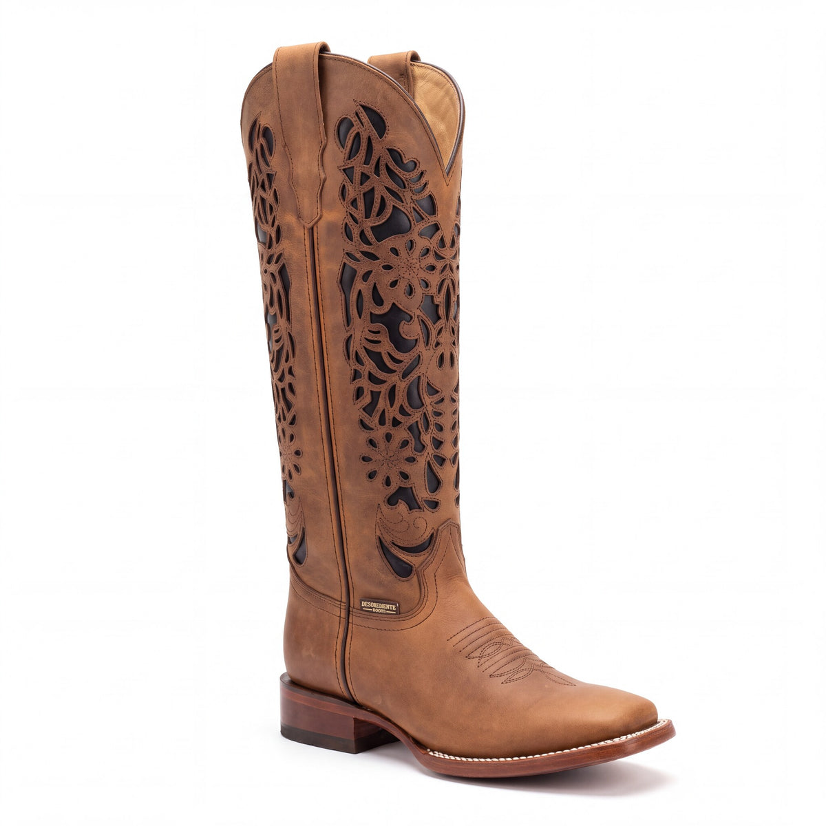 Bota Cuadrada Kaysie Calada - frente
